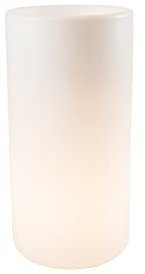 8 seasons design Shining Elegant Pot XL, LED Pflanzkübel 39 x 78 cm (weiß), E27 Fassung inkl. Leuchtmittel in warmweiß, großer beleuchteter Pflanzkübel für innen + außen, Blumenkübel