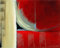 Feeling at home KUNSTDRUCK auf MATTE PAPIER 220gr Spontan ii Loreth Lanie - Abstrakt horizontal Poster spontane abstrakte rote yello Bild auf Papier cm_96_X_121