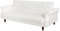 riess-ambiente.de Chesterfield 3er Sofa Maison Belle AFFAIRE 220cm Natur Strukturstoff mit Schlaffunktion