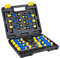 Kinzo Set di cacciaviti, 32 pezzi, con valigetta per attrezzi, cacciavite con punta magnetica, nero, giallo, blu