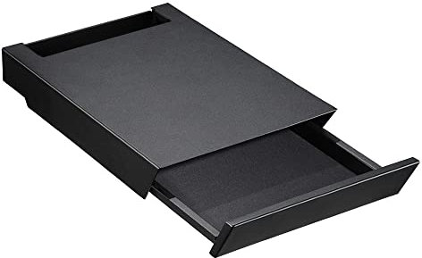 WALL Video Game Console Shelf with Storage Drawer for TV Stand V2/V2 CASTER/V3/V5 Models | Satin Black