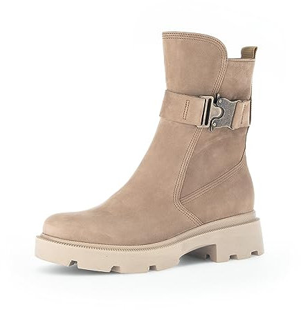 Gabor Damen Combat Boots, Frauen Stiefeletten,Wechselfußbett,Moderate Mehrweite (G),schnürstiefel,Winterstiefel,Wood (Flausch),42 EU / 8 UK