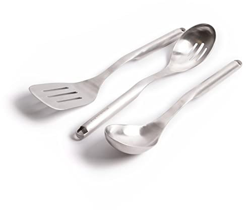 Bundle of KitchenAid Premium Stainless Steel Slotted Food Turner + KitchenAid Premium Stainless Steel Slotted Spoon + KitchenAid Premium Stainless Steel Basting Spoon