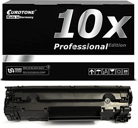 EuroPro XXL kompatibler Toner 10x kompatibel für HP Laserjet 1010 1012 1015 1018 1020 1022 3015 3020 3030 3050 3052 3055 ersetzt Q2612X