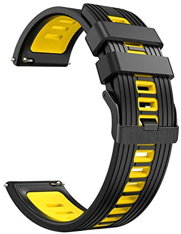 MGTCAR Silikon-Armbänder für Suunto 9 Peak Sport Smartwatch, atmungsaktiv, für YAMAY SW022 Smartwatch, Ersatzband, 22 mm, For YAMAY SW022, Achat