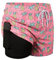 MADHERO Herren-Badehose mit Kompressionsfutter, 2-in-1, schnelltrocknend, Badehose, Rosa, Ananas, L