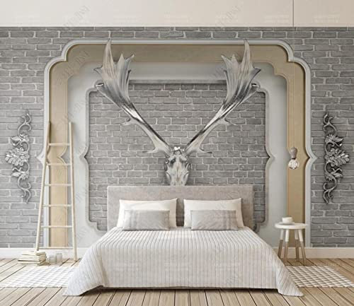 Papel Pintado 3D Pared De Ladrillo Retro Papel Tapiz Fotomurales Moderno Murales -307694 150x105cm
