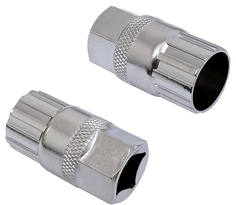 Auto-plaza 2X Bicycle E-Bike Freewheel Remover Mountain Cycling Lockring Removal Tool Compatible with Shimano Sunrace 12 Grooves Freewheels Set