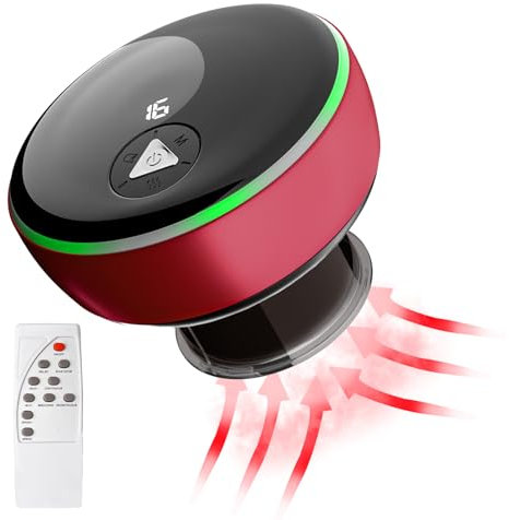 Elektrisches Schröpfset, Elektronische Schröpftherapie, Elektrisches Schröpfmassagegerät mit 16 Gängen, Wiederaufladbares Gua Sha Schröpfset Massagegerät Gerät für Schmerzlinderung