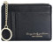 Sugeru Portemonnaie Damen Mini,Kleine PU Leder Geldbörse mit Reißverschluss,viele Fächer,Schlüsselanhänger,Zipper Portmonee mit 8Kartenfächern,Schmal Minimalistischer Kartenetui (Schwarz)