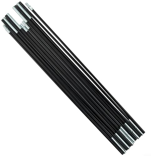 Tent Poles,Fiberglass Camping Tent Pole Bars,Fiberglass Tent Pole Replacement Fibreglass Pole Kit,Outdoor Support Rods Awning Frames Kit(3.0m)