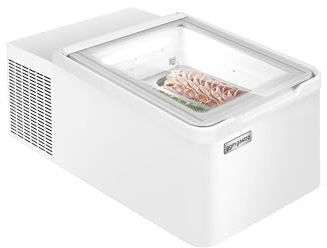 GGM Gastro Tisch-Eisvitrine 465 mm | Automatische Abtaufunktion, beheizbare Scheiben gegen Beschlag, digitale Temperaturanzeige, direkt einsatzbereit