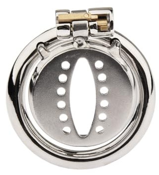 Keuschheitsgürtel Keuschheitskäfig Keuschheitskäfig Peniskäfig Sex Metall Keuschheitskäfig Flacher Käfig für Männer 40 mm