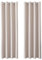 MRTREES Thermovorhang Kälteschutz Vorhang Blickdicht mit Ösen 2er Set, 210 cm Lang, 140 cm Breit, Gardinen Verdunkelnd Vorhänge Beige für Tür Wohnzimmer Schlafzimmer, Blackout Curtains