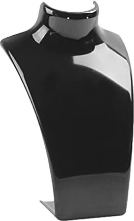 siduytin Porte-bijoux en plastique amovible couleur unie boucles d'oreilles Mannequin buste présentoir centre commercial organisateurs de stockage, Noir