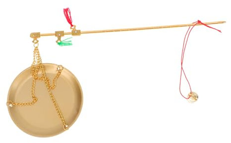 COLLBATH 3st 100g Küchen Waage Werkzeug Mini-digitalwaage Schmuck Gleichgewicht Gewichtsskala Für Lebensmittel Plattform Lebensmittel Waage Wiegen Antike Apotheke Klein Gadget Kupfer Golden