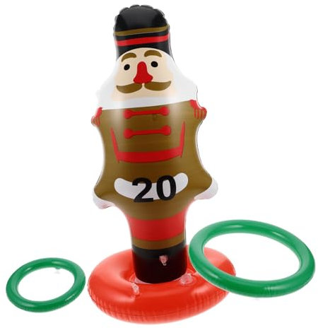 Milisten Jeux De Lancer Anneaux Casse-Noisette Jeu Halloween Gonflable Jouets De Noël Plein Air Divertissement De Fête De Noël Anneau De Lancer De Casse-Noisette Fournitures De Fête De Vaca