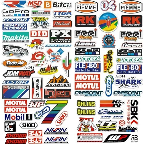Adesivi Casco Moto Adesivo 3 Pezzi Scooter Stickers Adesivi Adesivi per moto Sticker per moto Veicoli Elettrici Caschi da Corsa Scooter e moto da cross ecc (A)