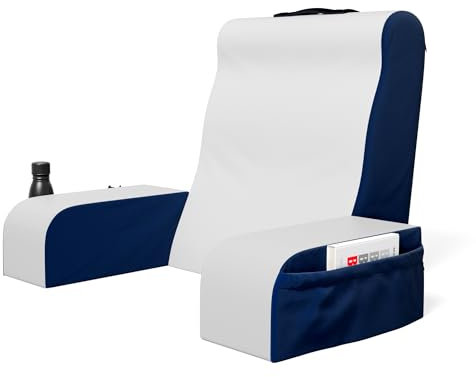 Kolbs Wedge Reading Cushion, Back Pillow for Bed Sitting Up, Cushion with Arms for TV Book Gaming Dorm Rooms, Backrest (19 Inch)