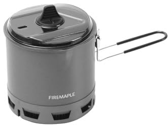 Fire-Maple 750ml G2 Petrel Ultralight Camping Pot Lightweight Outdoor High Efficiency Foldable Heat Exchanger Pot Portable for Hiking Travel (184.5g)