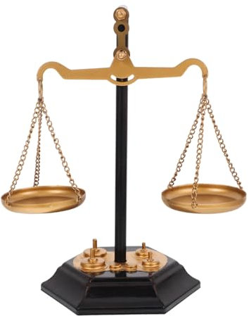 OSOLADY Bilancia Decorativa in Metallo Decorazione Da Bilancia Centrotavola Ornamentale in Metallo Decorazione