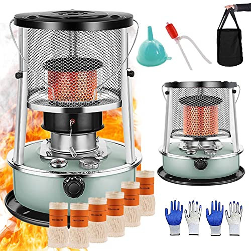 BomDog Poêle À Pétrole Portable Avec 6 Mèches/Sac À Poêle, Hauteur Réglable Poêle À Pétrole Pour L'Intérieur, L'Extérieur, Le Patio, La Terrasse