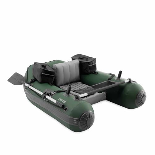 Intex 68381NP - Canotto Gommone Gonfiabile per la Pesca Belly Boat Big Catch Pro, 165x119x38 cm
