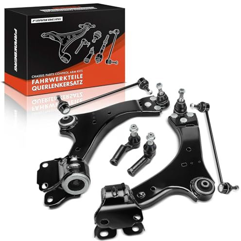 Frankberg 6x Querlenker Satz Vorne Unten Kompatibel mit Galaxy WA6 Mondeo IV Turnier BA7 S-Max WA6 V60 I 155 V70 III 135 Mondeo IV BA7 S60 II 134 S80 II 124 Replace# 1507182