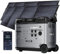 P5000 Pro Centrale Elettrica Portatile da 5120Wh con 2 pannello solare da 400W, prese CA 5×3600W (picco 4000W), generatore solare LiFePO4, ricarica rapida da 1800W, per casa, campeggio e camper