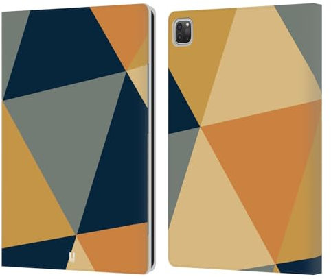 Head Case Designs Abbronzatura Triangolo Prismatici Custodia Portafoglio in Pelle Compatibile con Apple iPad PRO 12.9 2020/2021/2022