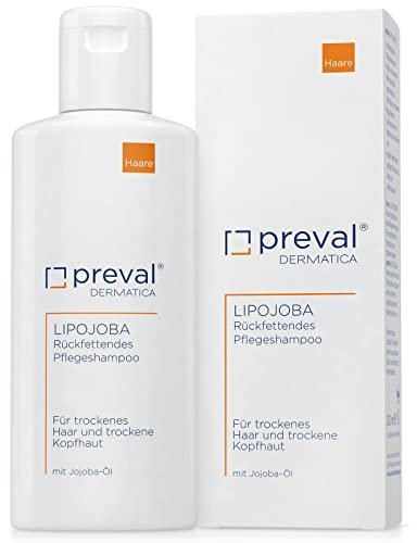preval® LIPOJOBA 200 ml | Rückfettendes Pflegeshampoo für trockenes Haar und zu Juckreiz neigender Kopfhaut