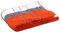 Gözze - Strandtücher, 100% Baumwolle, Berlin, Streifen, 70 x 140 cm - Orange/Anthrazit