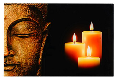 Mendler Glasbild T116, 40x60cm - Buddha | Wandbild, Poster, Motiv