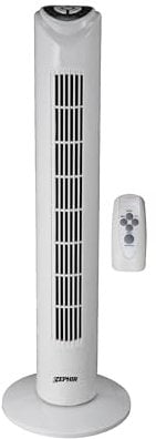 Zephir PH82TS Ventilatore a Torretta con Telecomando, Timer, 45 W, Bianco