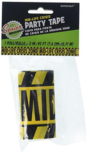 Mid Life Crisis Zone Caution Tape Rolls 17.7m x 7.6cm