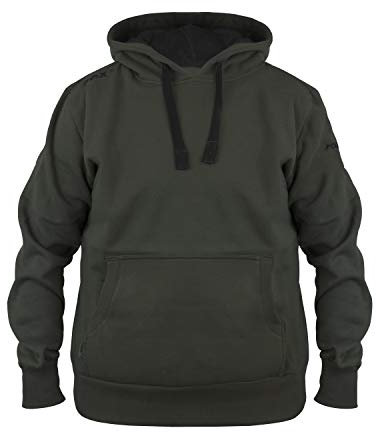 Fox Green Black Hoodie - Angelpullover, Hoody, Kapuzenpullover zum Angeln, Anglerpullover, Pullover für Angler, Größe:S