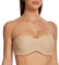 MELENECA Women's Strapless Minimizer Multiway for Large Bust Unlined Seemless Underwire Bandeau Bra Beige 34DD