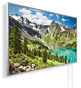 Könighaus 600W Infrarotheizung mit Bild in HD Qualität ✓ Energiesparend ✓ 5 Jahre Garantie ✓ Doppelter überhitzungsschutz ✓ Infrarot Wandheizung ✓ Motiv: 35. Gebirgssee