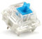 Gateron KS-9 Mechanical Switches for MX Mechanical Gaming Keyboard | 60g Force | Clicky | Plate Mounted | SMD 3 Pin RGB Switches for Backlit Keyboard | (65 PCS, Blue)
