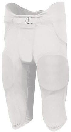 Russell Athletic Herren Integrated 7-Piece Pad Football Pant Hose, Weiss/opulenter Garten, XX-Large