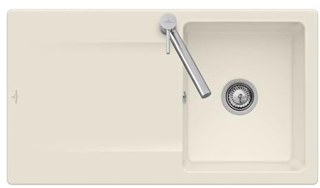 Villeroy & Boch Siluet 50-3335 01 FU Ivory Keramikspüle Handbetätigung