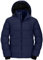 Wantdo Homme Veste à Capuche en Coton Classique Manteau Chaud Polaire Parka d'Extérieur d'hiver Veste Militaire Coupe-Vent Mi-Long Décontracté Bleu L