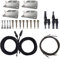 Renogy Solar Panel Mounting Kit 400W, Z Brackets Four Sets 16 Pcs, 8Ft Tray Cable, 20Ft 10 AWG Adaptor Kit, Y Branch Connector for RV, Camper, Van and Off-Grid Applications