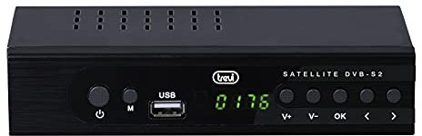 Trevi Sat 3387 S2 Décodeur Satellite DVBS-S2 Free to Air, HDMI, SCART, USB, Sortie coaxiale