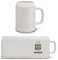 Manutextur Bierkrug mit Namen - personalisiert - Motiv Bier stellt Keine Fragen - Keramik - 500 ml - 18x8,4 cm - persönliches Geschenk