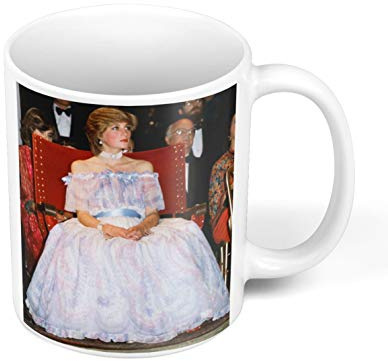 Ceramic Mug Lady Diana Princess England Ball Gown Royal Family