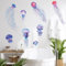 COVPAW® Wandtattoo Wandaufkleber Qualle Aquarium Wandsticker Wandbild Bilder Wohnzimmer Schlafzimmer Decor Badzimmer Dekor
