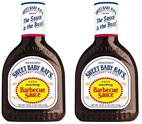 The Bramble Bay Sweet Baby Ray's Original BBQ Sauce Original Gourmet - Salsa de barbacoa perfecta para recetas familiares, paquete de 2 unidades de 510 g