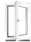 ‎BauPLAZA - Finestra Serramenti in PVC - BIANCO - Vetro camera - LxA 50 x 50 cm Lato maniglsa: Destra LxA 500 x 500 mm - Funzione Girevole - Ottima scelta