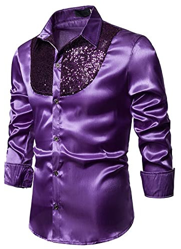 Chemise Homme Automne Et Hiver Chemise Blanche Col Mao Homme Manche Longue Chemise Grise Satinée Homme Mode Chemise Rose Pastel Homme Élégant Chemise Homme Brodée Décontracté Chemise Bleu Col BL